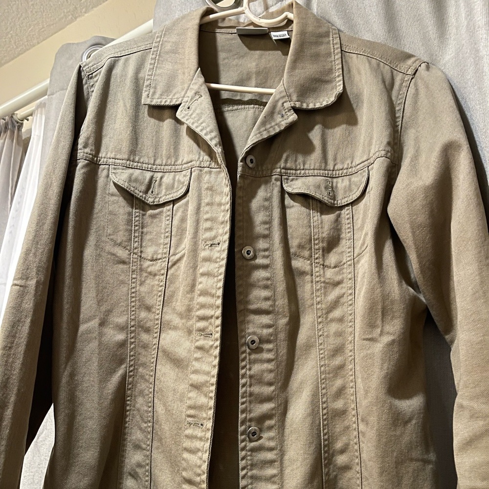 Chico's Olive Jean Jacket